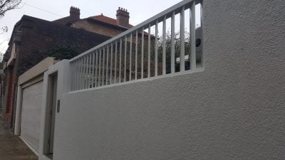 Privacy Screen louver Fence with 160 fixed vertical blades