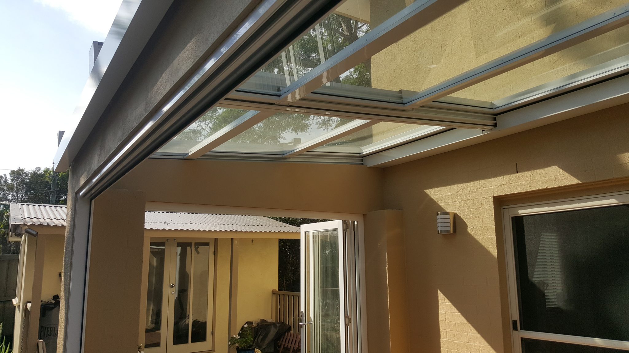 retractable sliding roof system eco awnings