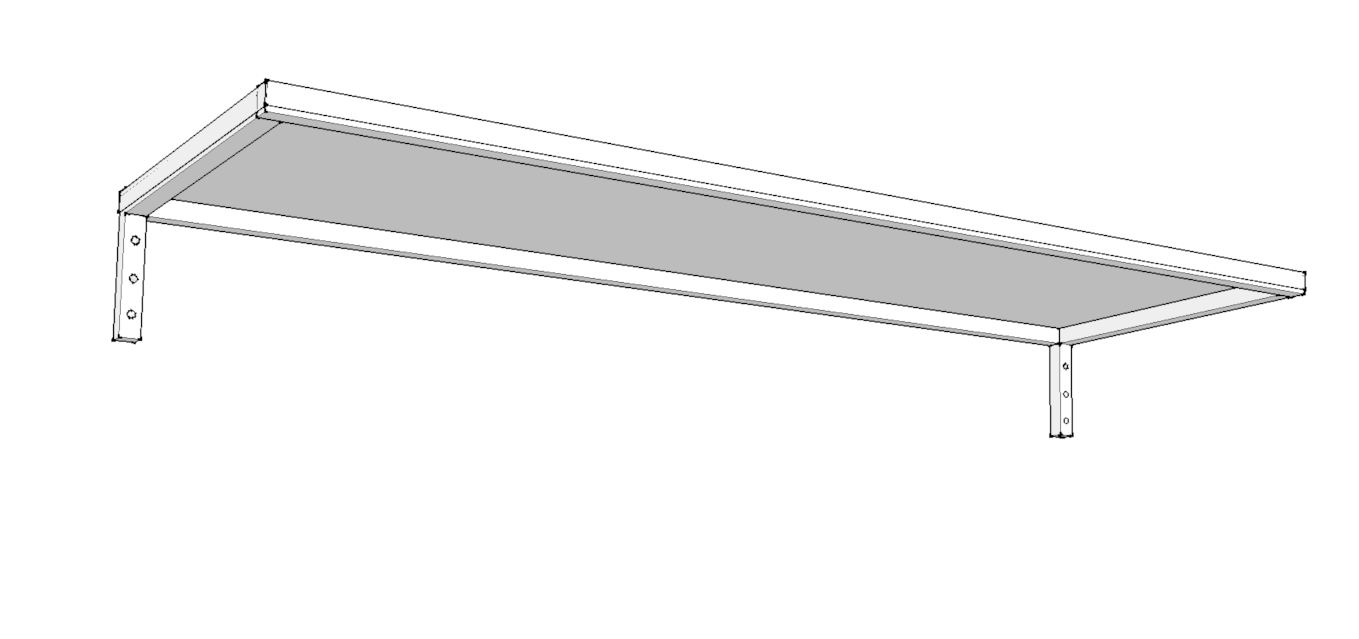 Slimline 50 with Fixed Arms diagram showing 2 arm configuration