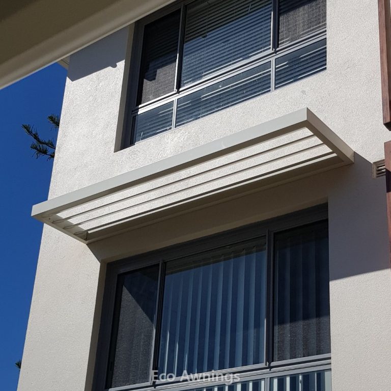 Louvre awning Sydney – Slimline 160 Louvre mounted above a window